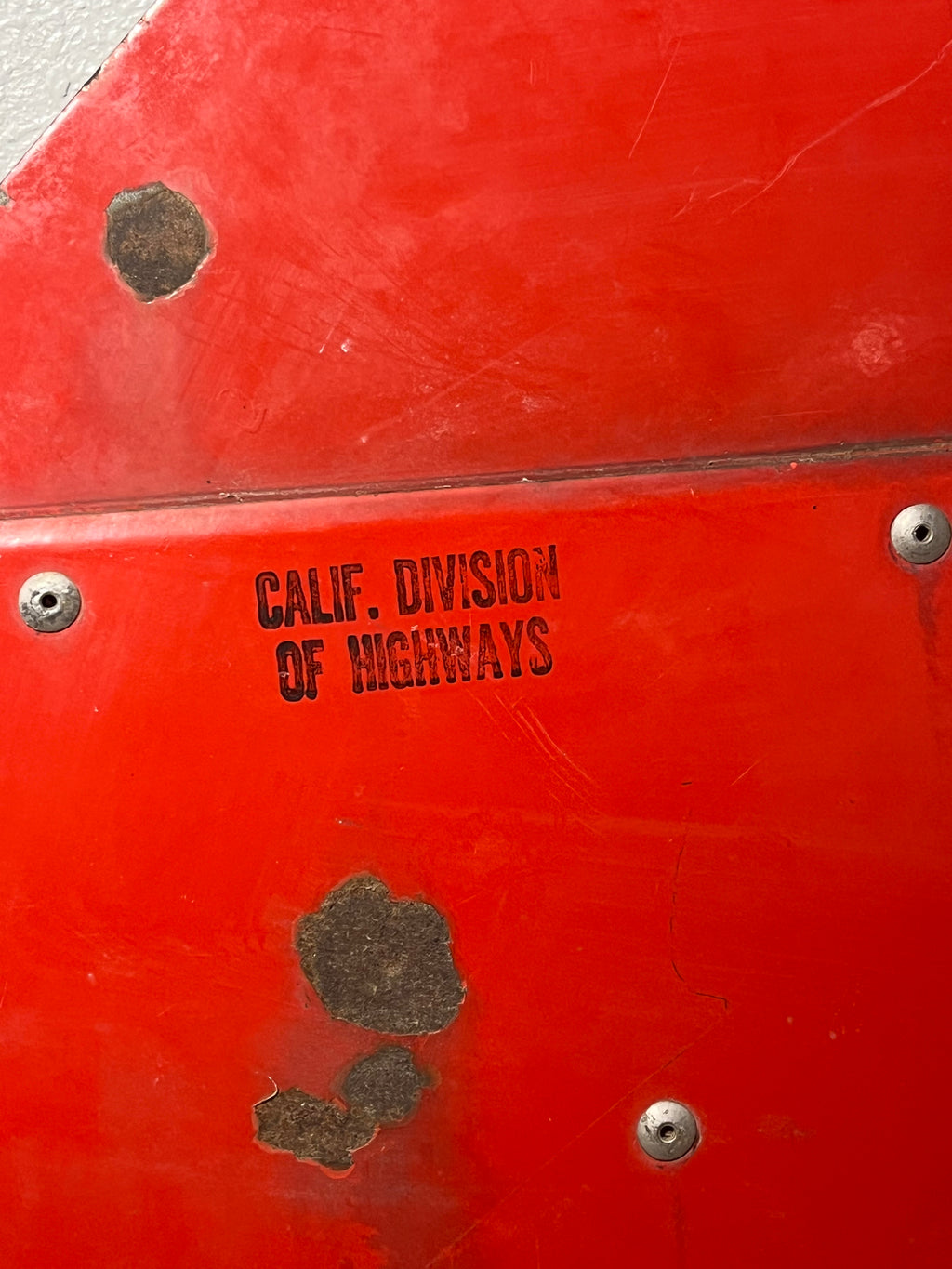 Vintage Retired Sign: 30" Porcelain Stop Sign w/ Reflectors