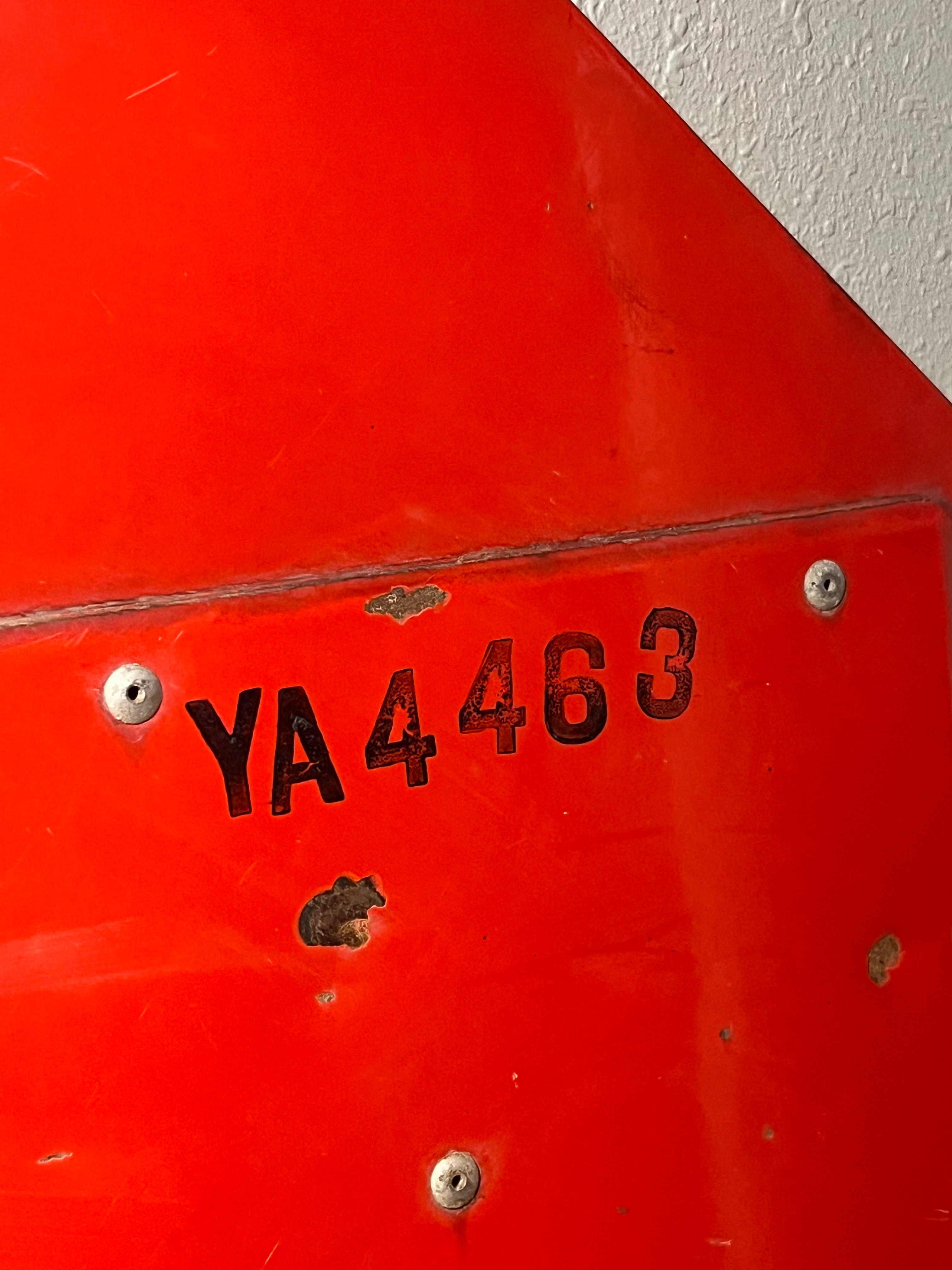 Vintage Retired Sign: 30" Porcelain Stop Sign w/ Reflectors